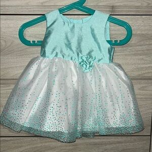 🦋George Blue and White Sequin Embellished Sundress 5/25$